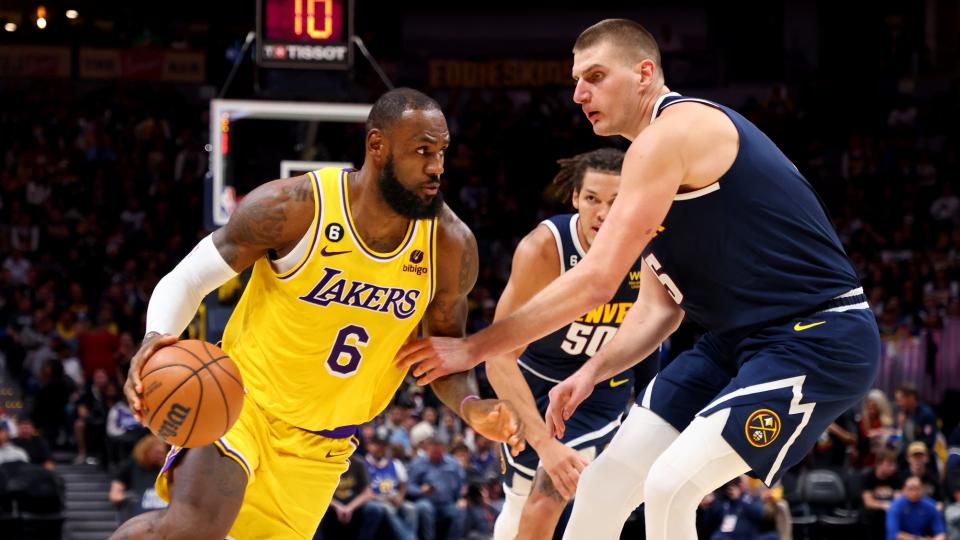 LeBron James and Nikola Jokic